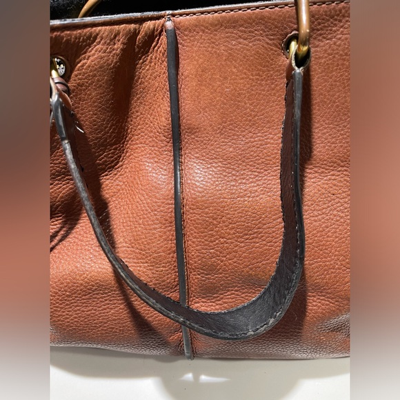 FOSSIL Lane Crossbody Satchel, ZB7471 Large Cognac Brown Color - Picture 8 of 15